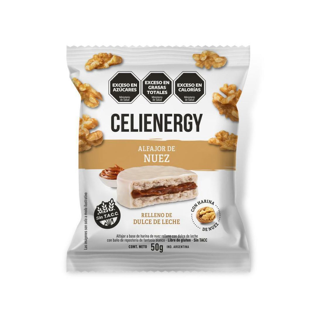 ALFAJOR DE NUEZ CELIENERGY