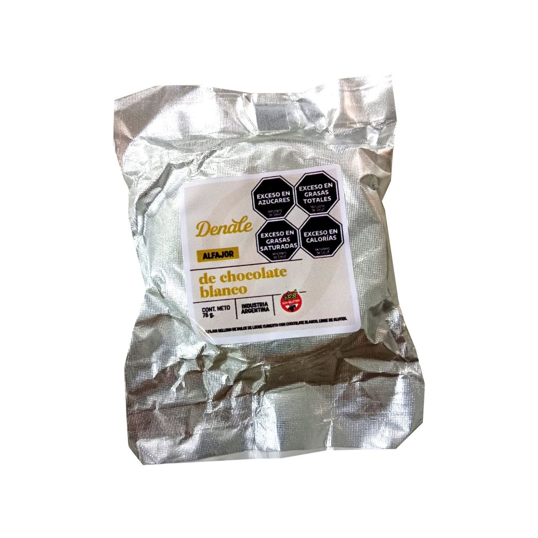 ALFAJOR DE CHOCOLATE BLANCO - DENALE