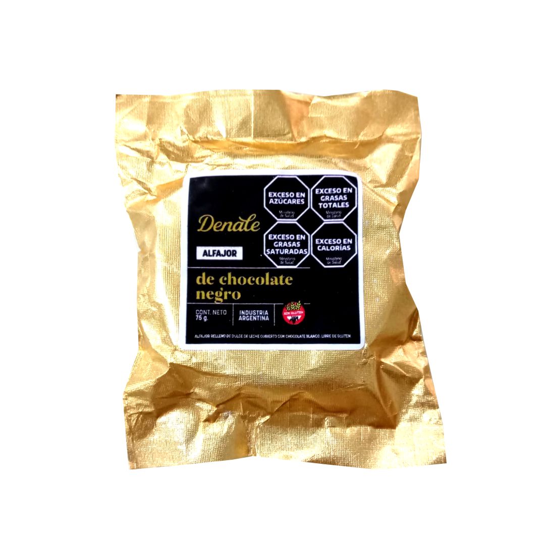 ALFAJOR CHOCOLATE NEGRO  - DENALE