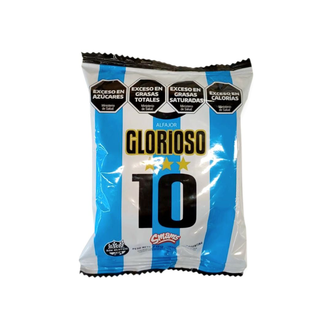 ALFAJOR GLORIOSO DDL CHIP BAÑ CHOCO X70G - SMAMS