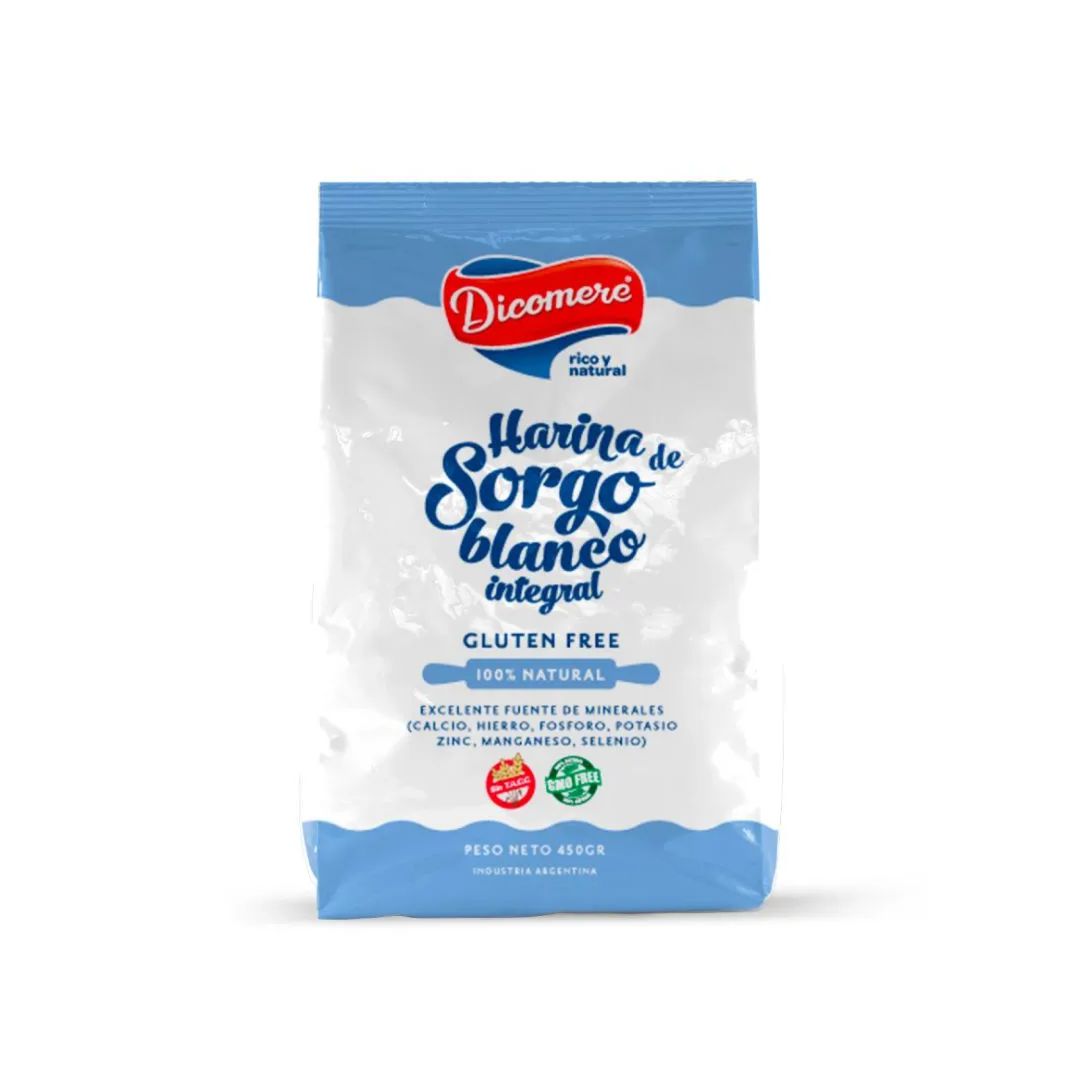 HARINA DE SORGO BLANCO INTEGRAL X450G - DICOMERE
