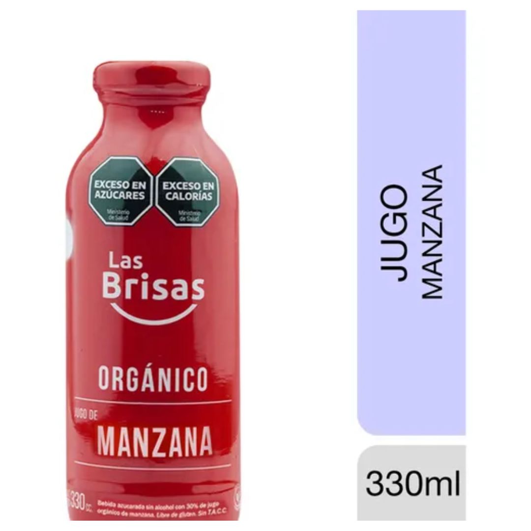 JUGO MANZANA S/AZUCAR X330CC - LAS BRISAS